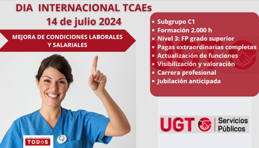 14 de julio, Día Internacional del Técnico/a en Cuidados Auxiliares de Enfermería (TCAE)
