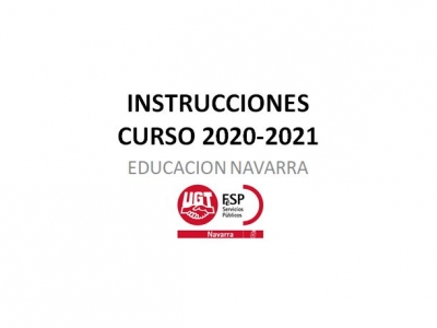 Educacion Adultos Navarra. Publicadas las instrucciones para el inicio de curso 2020 2021.
