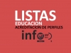 Educacion Navarra: correcciones en listas de acreditación de perfiles