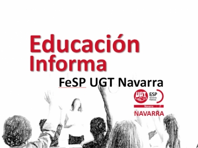 Educación Navarra. Concentración sindical para exigir al consejero Gimeno el cumplimiento del pacto educativo