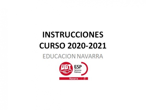 Educacion Navarra. Publicadas las instrucciones para el inicio de curso 2020 2021.