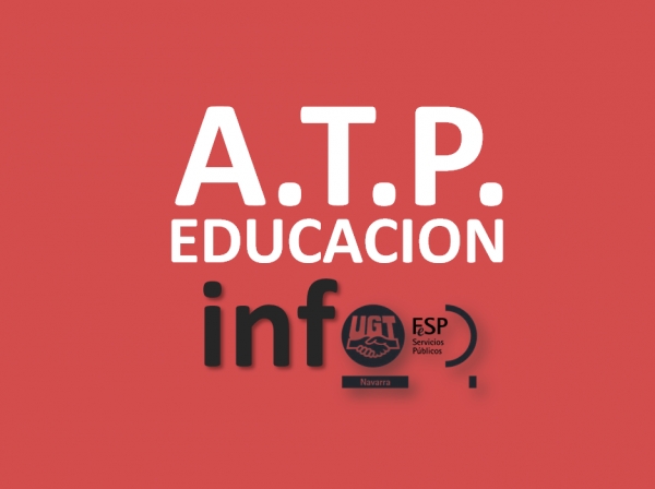 Educación Navarra. Apertura de la ATP de junio 2020.