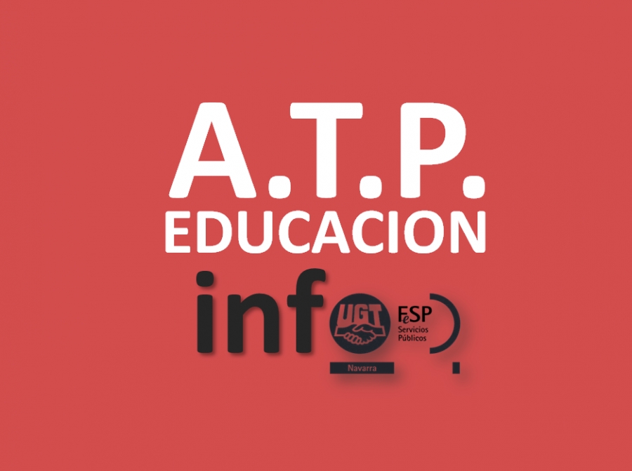 Educación Navarra. ATP Adjudicación Telemática de Plazas.