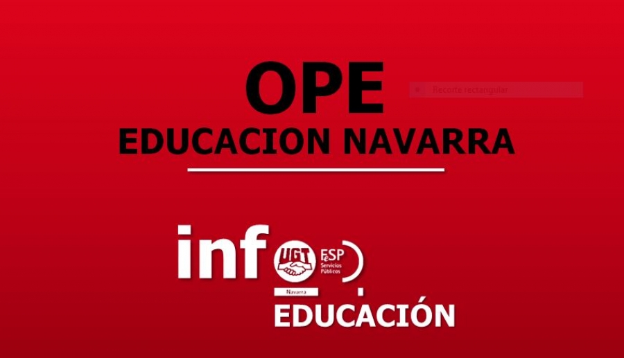 Educacion Navarra. Absolutamente insuficiente y poco realista OPE de 2022.