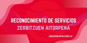 Reconocimiento de Servicios Educación Pública Navarra