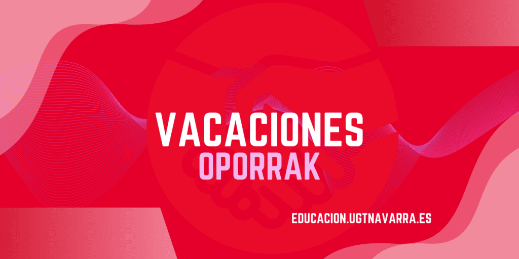 Vacaciones Educación Pública Navarra