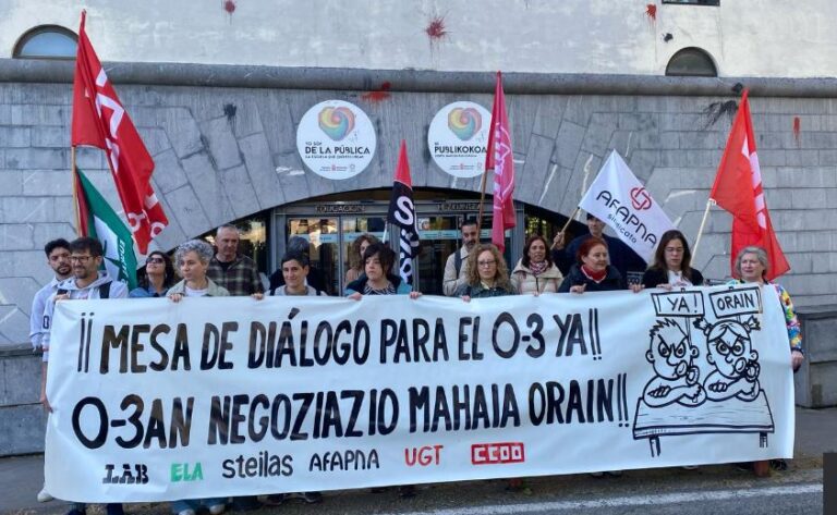 Lee más sobre el artículo La Intersindical del 0-3 exige su incorporación a la Comisión de Trabajo entre FNMC y el Departamento de Educación