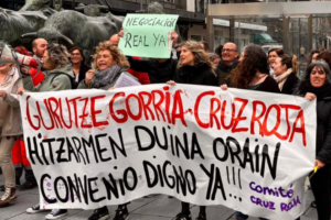 La plantilla de Cruz Roja Navarra reclama avances tras 449 días sin convenio