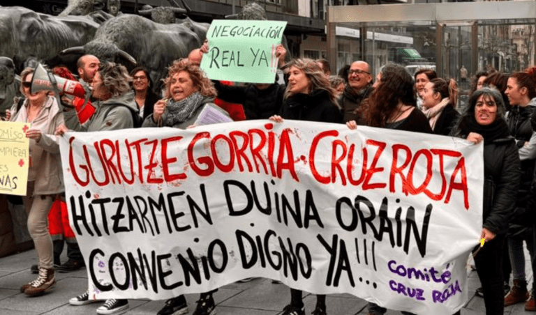 Lee más sobre el artículo La plantilla de Cruz Roja Navarra reclama avances tras 449 días sin convenio