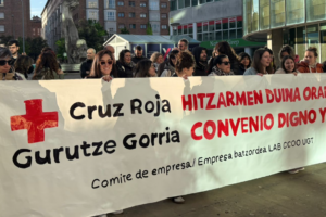 Paro de Cruz Roja Navarra en el día mundial de la entidad.