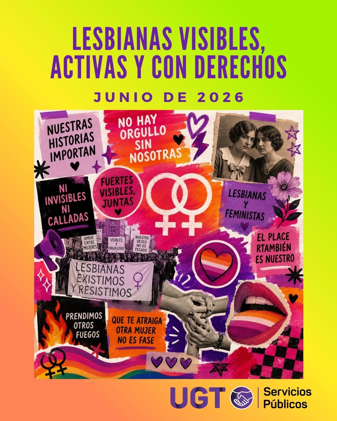 LESBIANAS VISIBLES, ACTIVAS Y CON DERECHOS