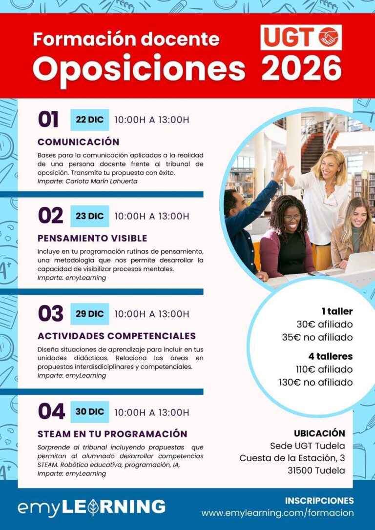 Lee más sobre el artículo Prepara la OPE2026: talleres específicos. Últimos días para apuntarse.