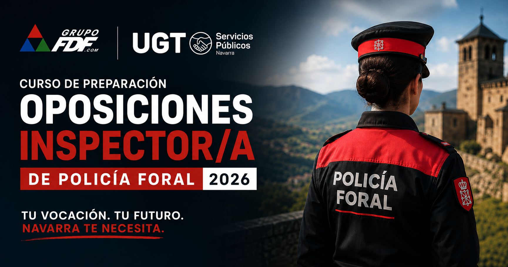 Oposición Inspector/a Policía Foral 2026 (GRUPO FDF)