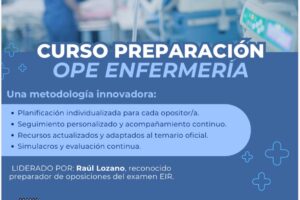 Curso de preparación de oposición de enfermería 2027.