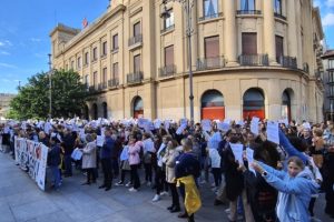 Concertada Navarra. Más de mil trabajadores y trabajadoras contra el inmovilismo de Gimeno y las patronales.